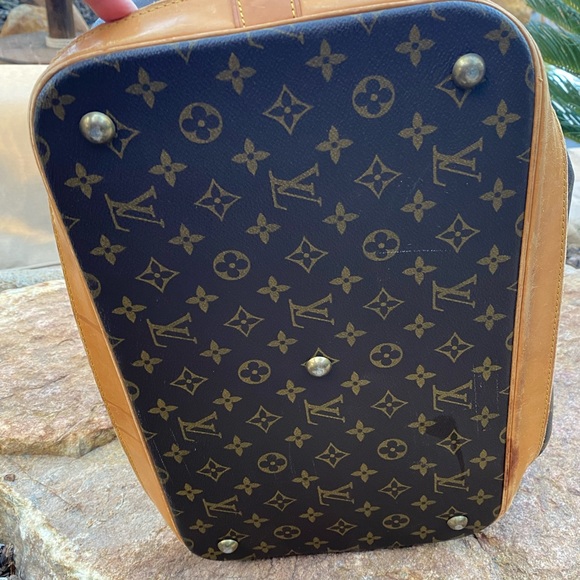 Authentic Louis Vuitton cruiser 40 large travel tote bag w/ LV vachetta tag - Picture 7 of 14